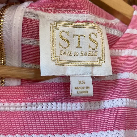 Sail to Sable pink and white striped dress - Picture 6 of 9